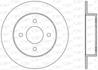 BDA234510 OPEN PARTS Тормозной диск