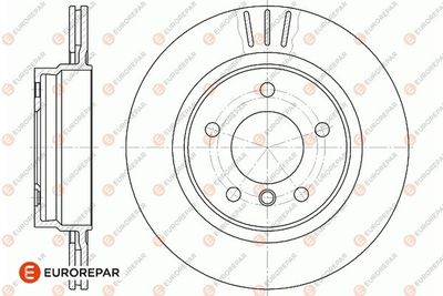 1667859180 EUROREPAR Тормозной диск