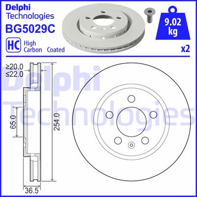 BG5029C DELPHI Тормозной диск