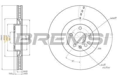 CD7323V BREMSI Тормозной диск