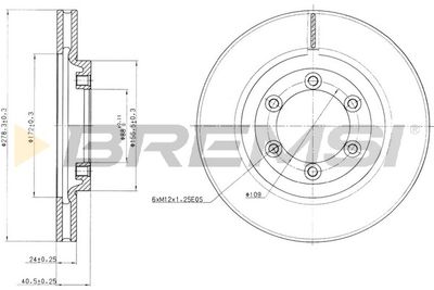 CD7346V BREMSI Тормозной диск