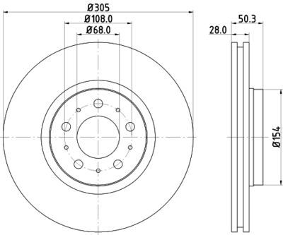 PCD11662 DON Тормозной диск