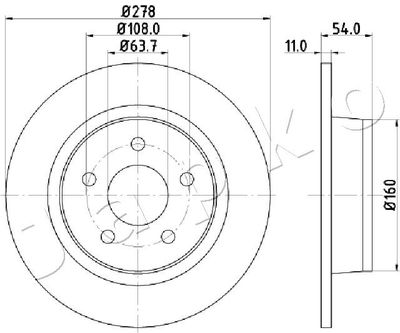 610311 JAPKO Тормозной диск