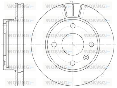 D609710 WOKING Тормозной диск