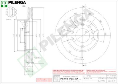 V373 PILENGA Тормозной диск