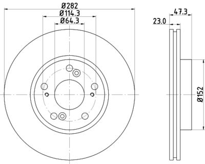 8DD355110631 HELLA PAGID Тормозной диск