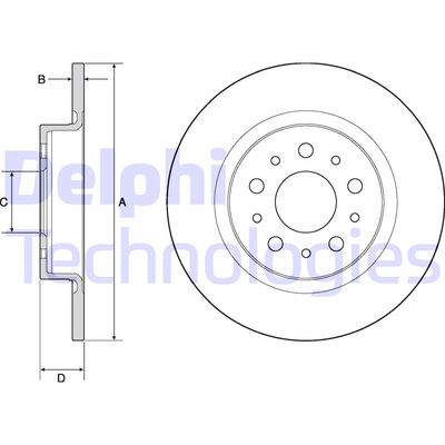 BG4690C DELPHI Тормозной диск