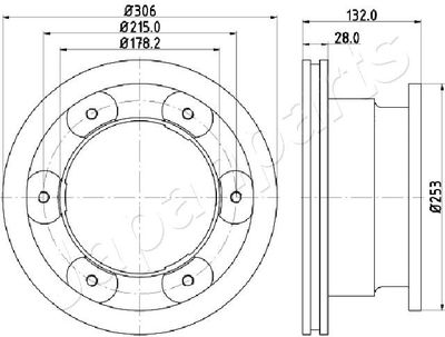 DP0226 JAPANPARTS Тормозной диск