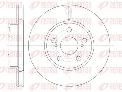 6125010 REMSA Тормозной диск