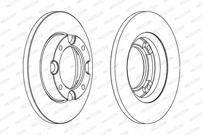 DDF087 FERODO Тормозной диск