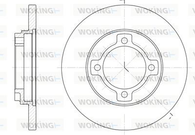 D652200 WOKING Тормозной диск