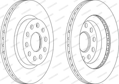 WGR12231 WAGNER Тормозной диск