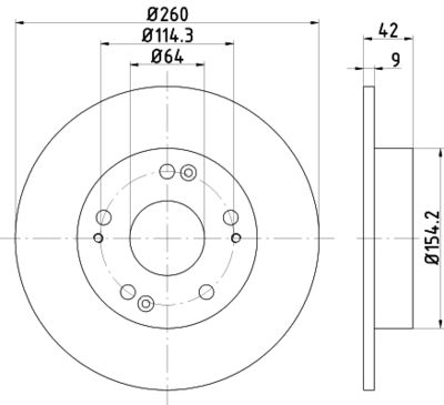 ND8010K NISSHINBO Тормозной диск