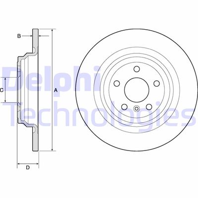 BG4754C DELPHI Тормозной диск