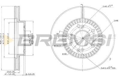 CD7496V BREMSI Тормозной диск