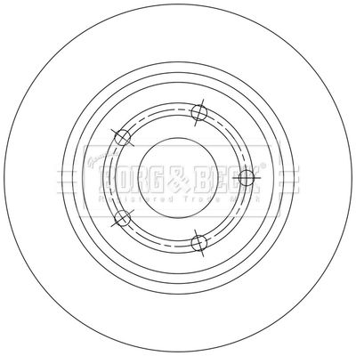 BBD5548 BORG & BECK Тормозной диск