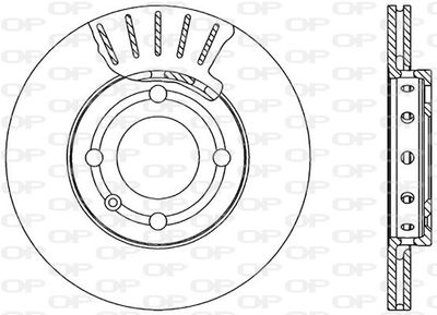 BDA159220 OPEN PARTS Тормозной диск