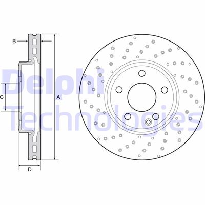 BG4657C DELPHI Тормозной диск