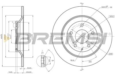 CD8609S BREMSI Тормозной диск