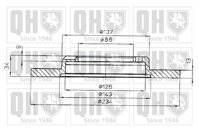 BDC4592 QUINTON HAZELL Тормозной диск