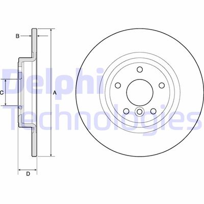 BG4766C DELPHI Тормозной диск