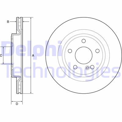 BG4927C DELPHI Тормозной диск