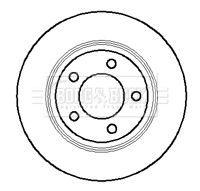 BBD5117 BORG & BECK Тормозной диск