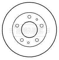BBD4802 BORG & BECK Тормозной диск