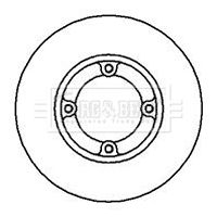 BBD4136 BORG & BECK Тормозной диск