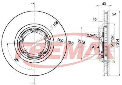 BD0200 FREMAX Тормозной диск