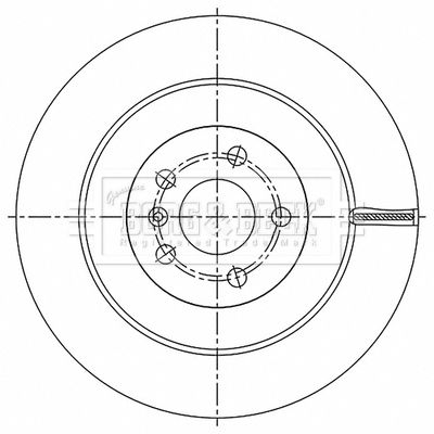 BBD5531 BORG & BECK Тормозной диск