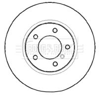 BBD4407 BORG & BECK Тормозной диск