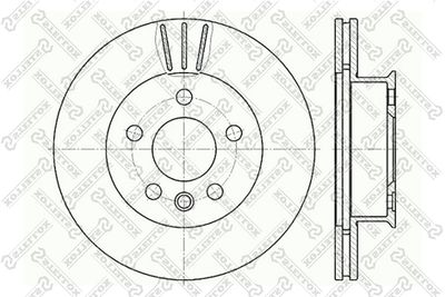 60204733VSX STELLOX Тормозной диск