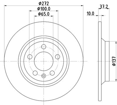 8DD355132701 HELLA Тормозной диск