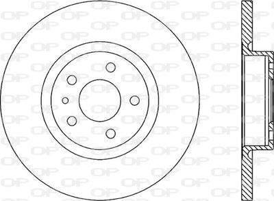 BDA166110 OPEN PARTS Тормозной диск