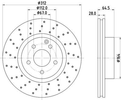 MDC1670 MINTEX Тормозной диск