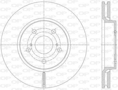 BDR284920 OPEN PARTS Тормозной диск