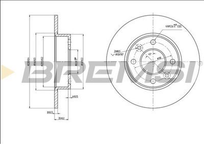 CD6070S BREMSI Тормозной диск