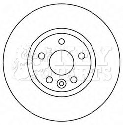 KBD4567 KEY PARTS Тормозной диск