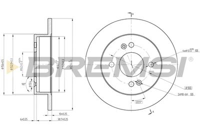 CD8213S BREMSI Тормозной диск