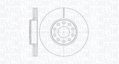 361302040530 MAGNETI MARELLI Тормозной диск