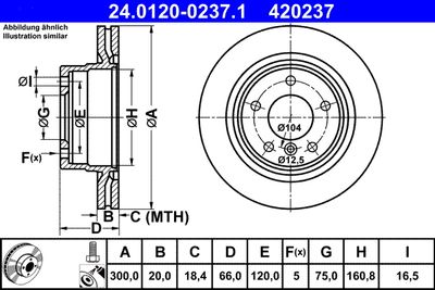 24012002371 ATE Тормозной диск