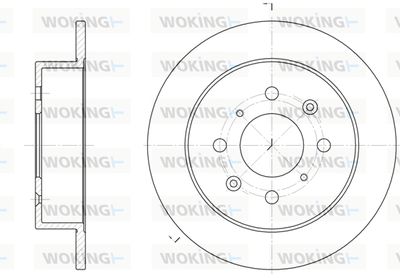D652100 WOKING Тормозной диск