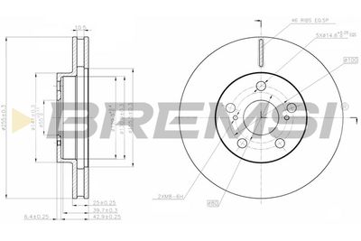 CD7882V BREMSI Тормозной диск