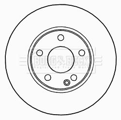 BBD5267 BORG & BECK Тормозной диск