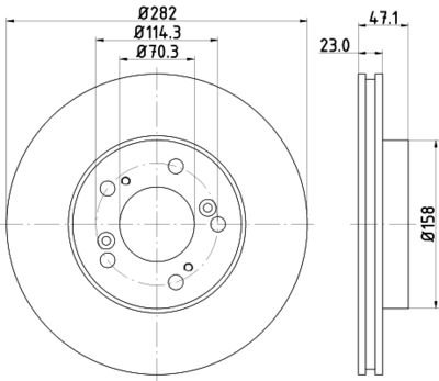 MDC998 MINTEX Тормозной диск