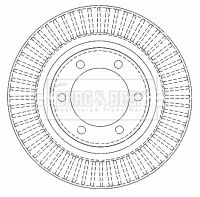 BBD4502 BORG & BECK Тормозной диск