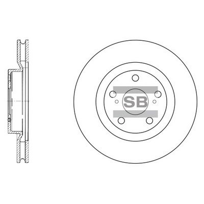 SD4021 Hi-Q Тормозной диск