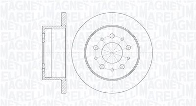 361302040137 MAGNETI MARELLI Тормозной диск