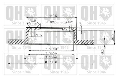 BDC3245 QUINTON HAZELL Тормозной диск